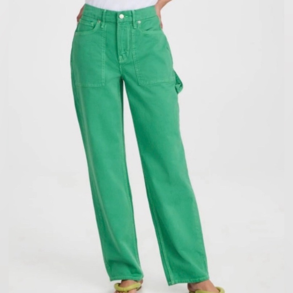 Good American Good Legs Jeans - Carpenter - Green - Picture 2 of 7